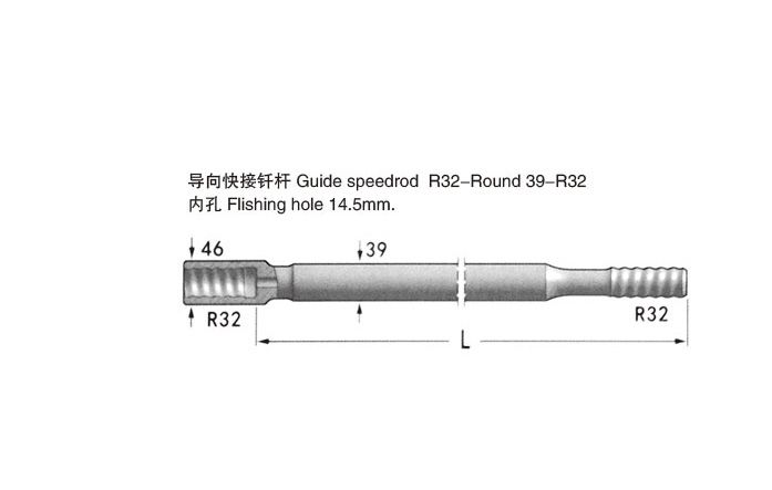 導向快接釬桿